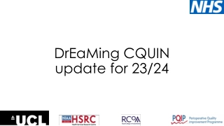 DrEaMing CQUIN update for 23/24