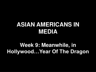 Asian American in Media