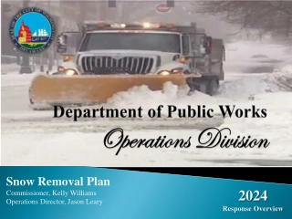 Snow Removal Plan Overview for Public Works Operations