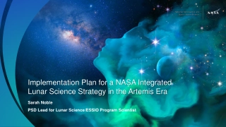 NASA Integrated Lunar Science Strategy in the Artemis Era Implementation Plan