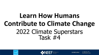 Understanding Human Contribution to Climate Change