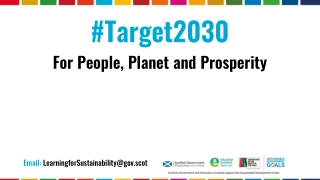 #Target2030 For People, Planet and Prosperity