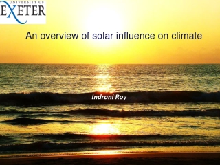 An overview of solar influence on climate