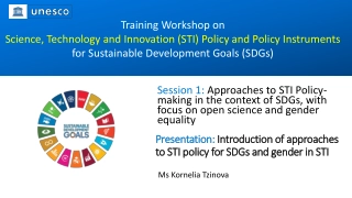 Workshop on STI Policy for SDGs and Gender Equality