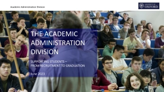 Academic Administration Division