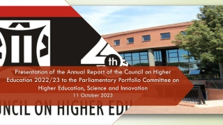 Overview of Council on Higher Education's 25th Anniversary Report