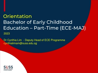 Orientation Bachelor of Early Childhood Education – Part-Time (ECE-MAJ)