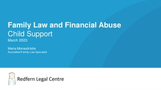 Family Law and Financial Abuse Child Support March 2023