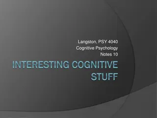 Higher Cognitive Processes in Cognitive Psychology