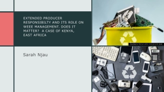 The Impact of Extended Producer Responsibility on WEEE Management in Kenya