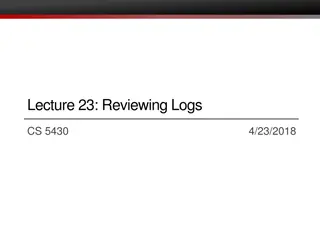 Audit and Review Techniques for Improved Security