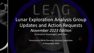 Latest Updates and Action Requests from LEAG - November 2023 Edition