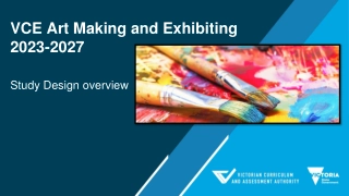 VCE Art Making and Exhibiting  2023-2027