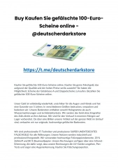 Buy Kaufen Sie gefälschte 100-Euro-Scheine online - @deutscherdarkstore