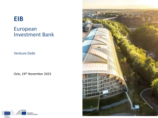 European Investment Bank Venture Debt Overview