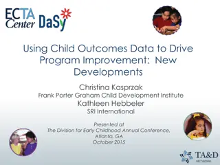 Using Child Outcomes Data for Program Improvement