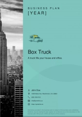 Box Truck Business Plan Example