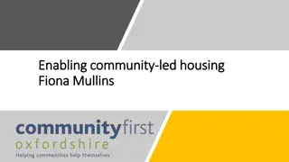 Community-Led Housing Initiatives for Sustainable Communities