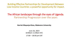 Effective Partnerships for Development in Low-Income Countries: The African Perspective Through Uganda's Experience
