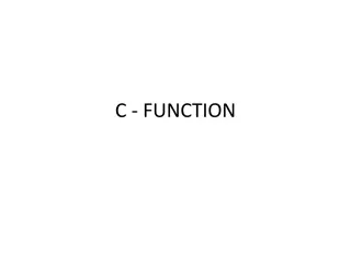 C Functions