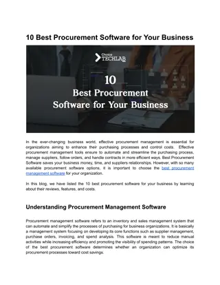 procurement software