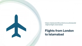 Flights from London to Islamabad