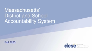 Massachusetts District and School Accountability System Fall 2023