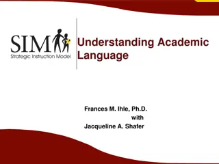 Academic Language Lessons and Examples