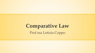The Evolution of Comparative Law in Globalized Society