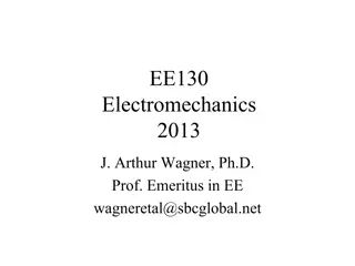 Electromechanics: Key Concepts and Applications