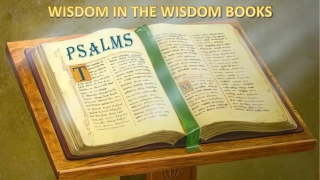 Insights on Wisdom from Biblical Books: Psalms, Proverbs, Job, and Psaletry