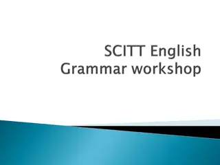 Word Classes and Verb Tenses in English Grammar