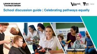 School discussion guide | Celebrating pathways equally