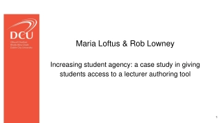 Maria Loftus & Rob Lowney
