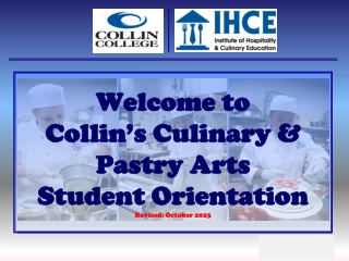 Culinary and Pastry Arts Program Overview