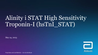 Understanding Alinity i STAT High Sensitivity Troponin-I for Cardiovascular Diagnosis