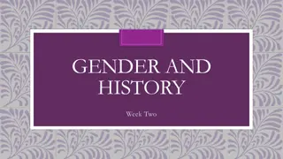 Gender and History: From Antiquarians to Pioneers