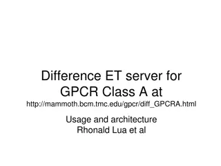 Difference ET Server for GPCR Class A