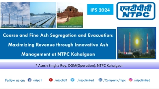 Innovative Ash Management for Revenue Maximization at NTPC Kahalgaon