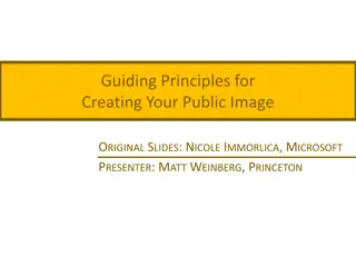 Principles for Crafting Your Public Image
