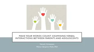 Parental Influence on Adolescent Anxiety: A Study on Verbal Interactions