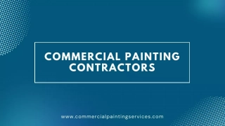 Commercial Painting Contractors Mi