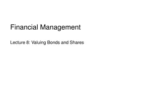 Bond and Bill Valuation in Financial Management