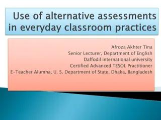 Modern Approaches to Assessment in Education