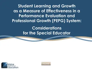 Student Learning and Growth in Performance Evaluation for Special Educators