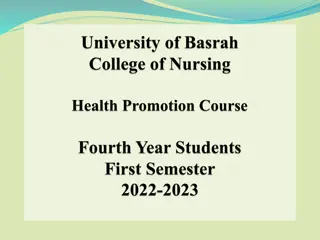 Health Education: Domains of Learning and Stages of Behavior Change