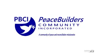 Peace, Reconciliation, and Conflict Resolution Skills
