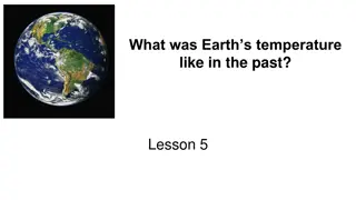 Earth's Past Temperatures and Climate Trends