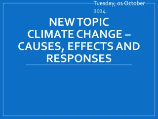 Climate Change: Causes, Effects, and Responses