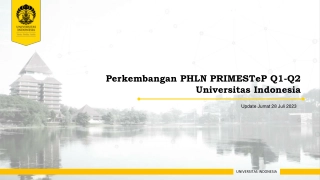 Financial Progress and Procurement Updates at Universitas Indonesia